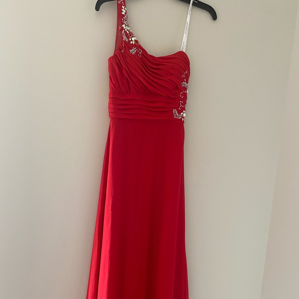 Prom Dress Sequin One Shoulder S